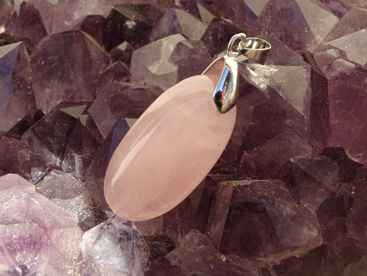 Pendentif Quartz Rose - Pendentifs - Colibri Minéraux et Bien-être