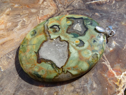 Pendentif Jaspe Rhyolite - Pendentifs - Colibri Minéraux et Bien-être
