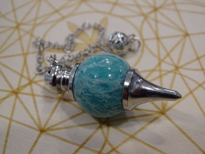 Pendule Amazonite Séphoroton - Pierres - Colibri Minéraux et Bien-être