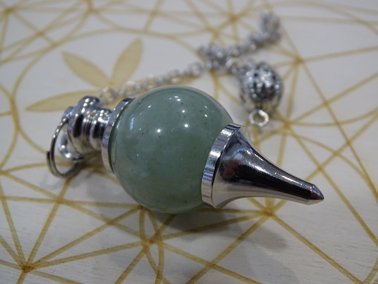 Pendule Aventurine Verte Séphoroton - Pierres - Colibri Minéraux et Bien-être