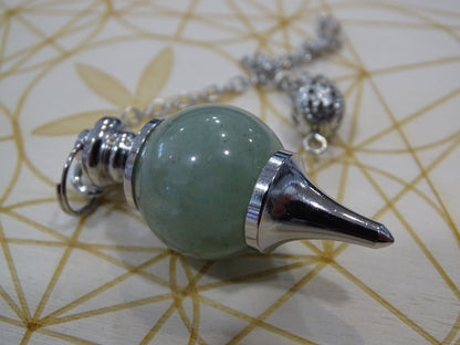 Pendule Aventurine Verte Séphoroton - Pierres - Colibri Minéraux et Bien-être