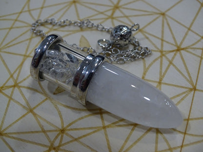Pendule Quartz Cristal de Roche - Cristaux - Colibri Minéraux et Bien-être