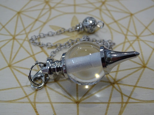 Pendule Quartz Cristal de Roche Séphoroton - Cristaux - Colibri Minéraux et Bien-être