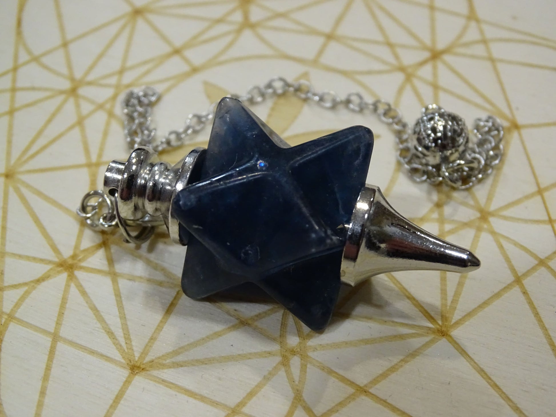 Pendule Fluorite Merkabah - Pierres - Colibri Minéraux et Bien-être