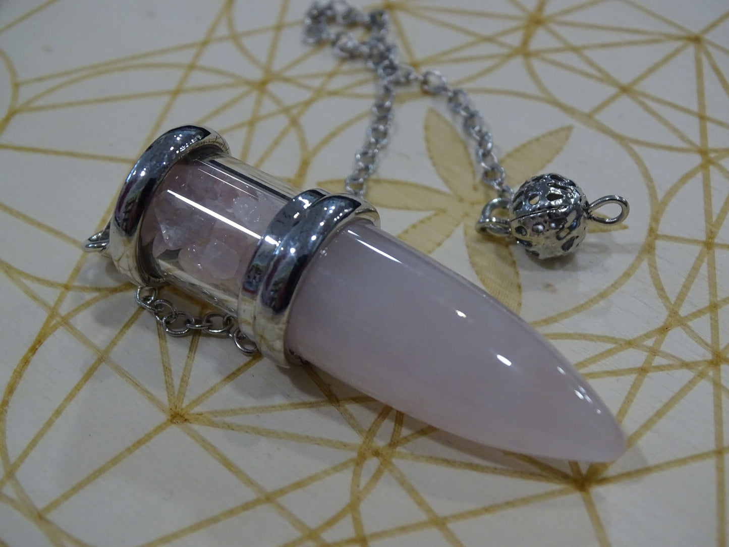 Pendule Quartz Rose - Cristaux - Colibri Minéraux et Bien-être