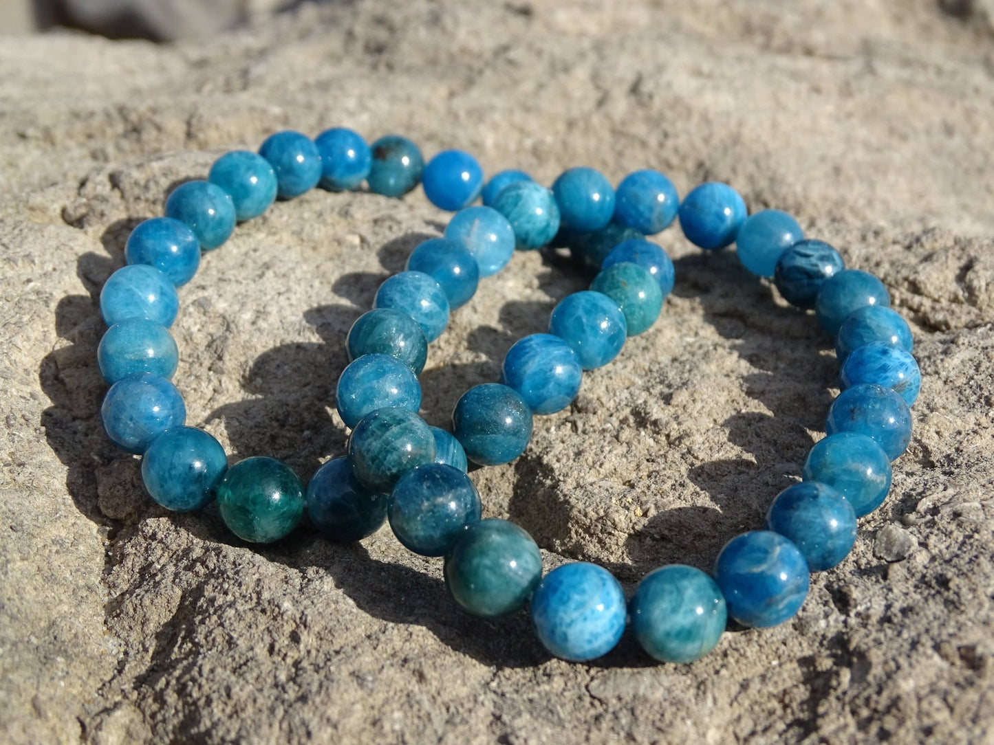 Bracelet Apatite Bleue - Bracelets - Colibri Minéraux et Bien-être