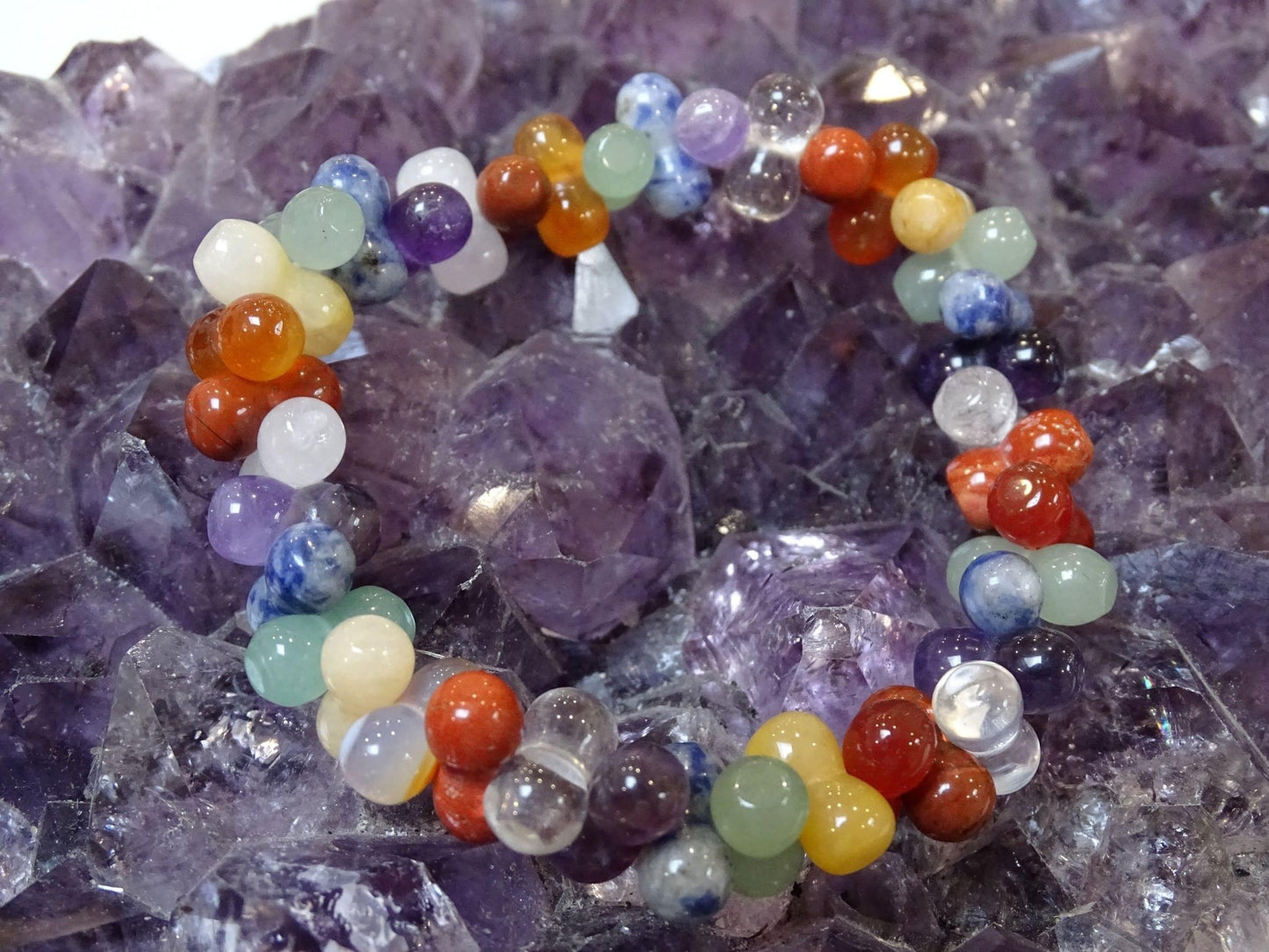 Bracelet 7 Chakras Forme Libre - Bracelets - Colibri Minéraux et Bien-être