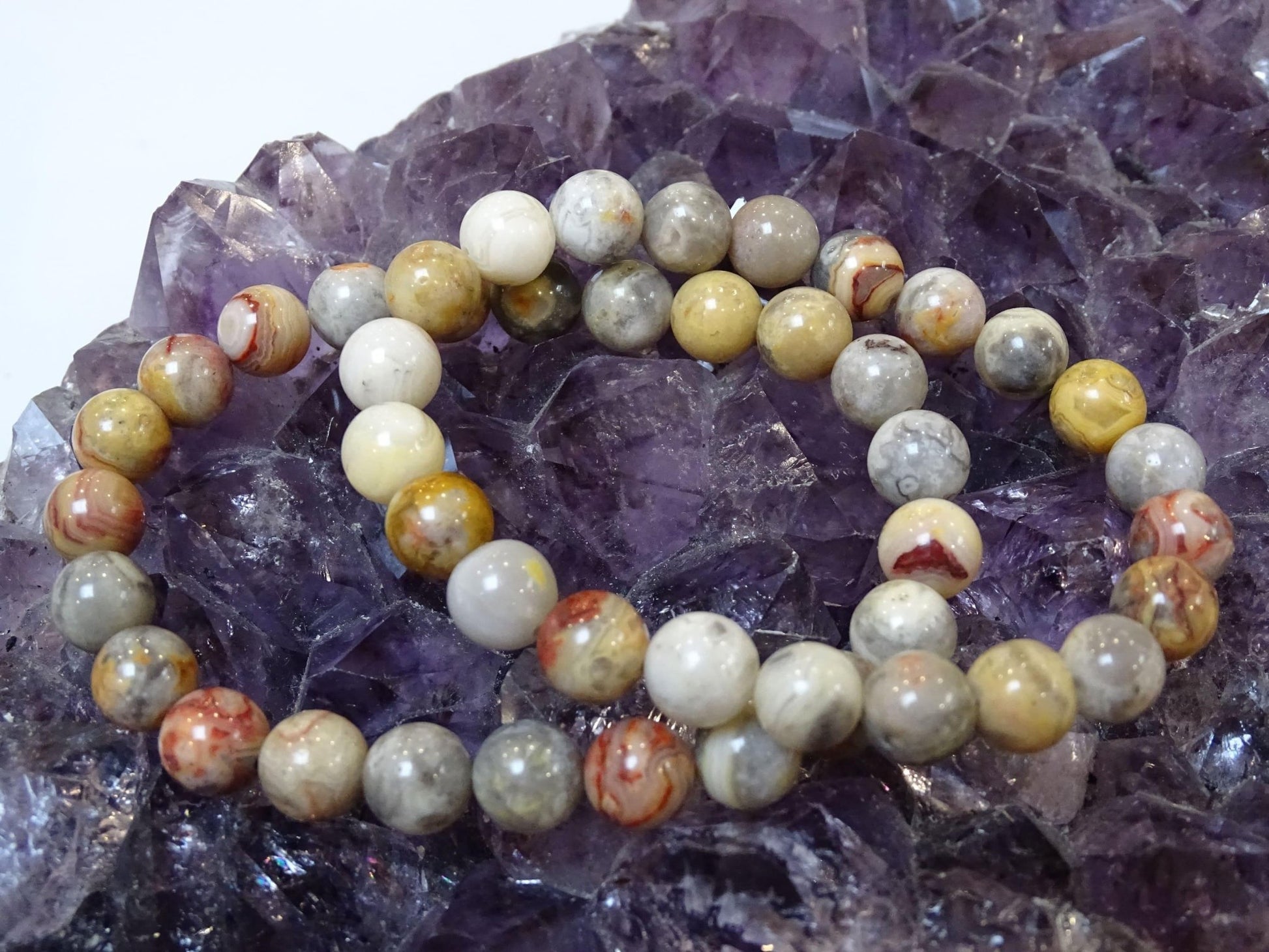 Bracelet Agate Crazy Lace - Bracelets - Colibri Minéraux et Bien-être