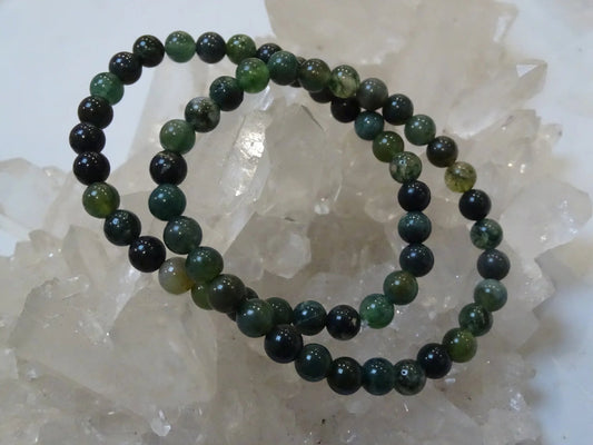 Bracelet Agate Mousse - Bracelets - Colibri Minéraux et Bien-être