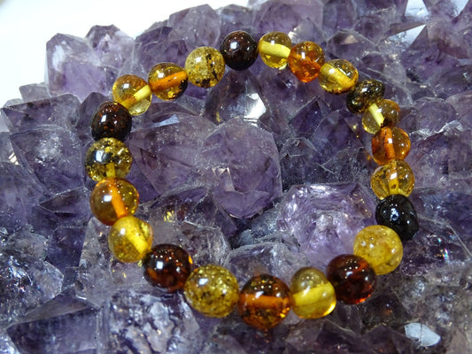 Bracelet Ambre arrondi - Bracelets - Colibri Minéraux et Bien-être