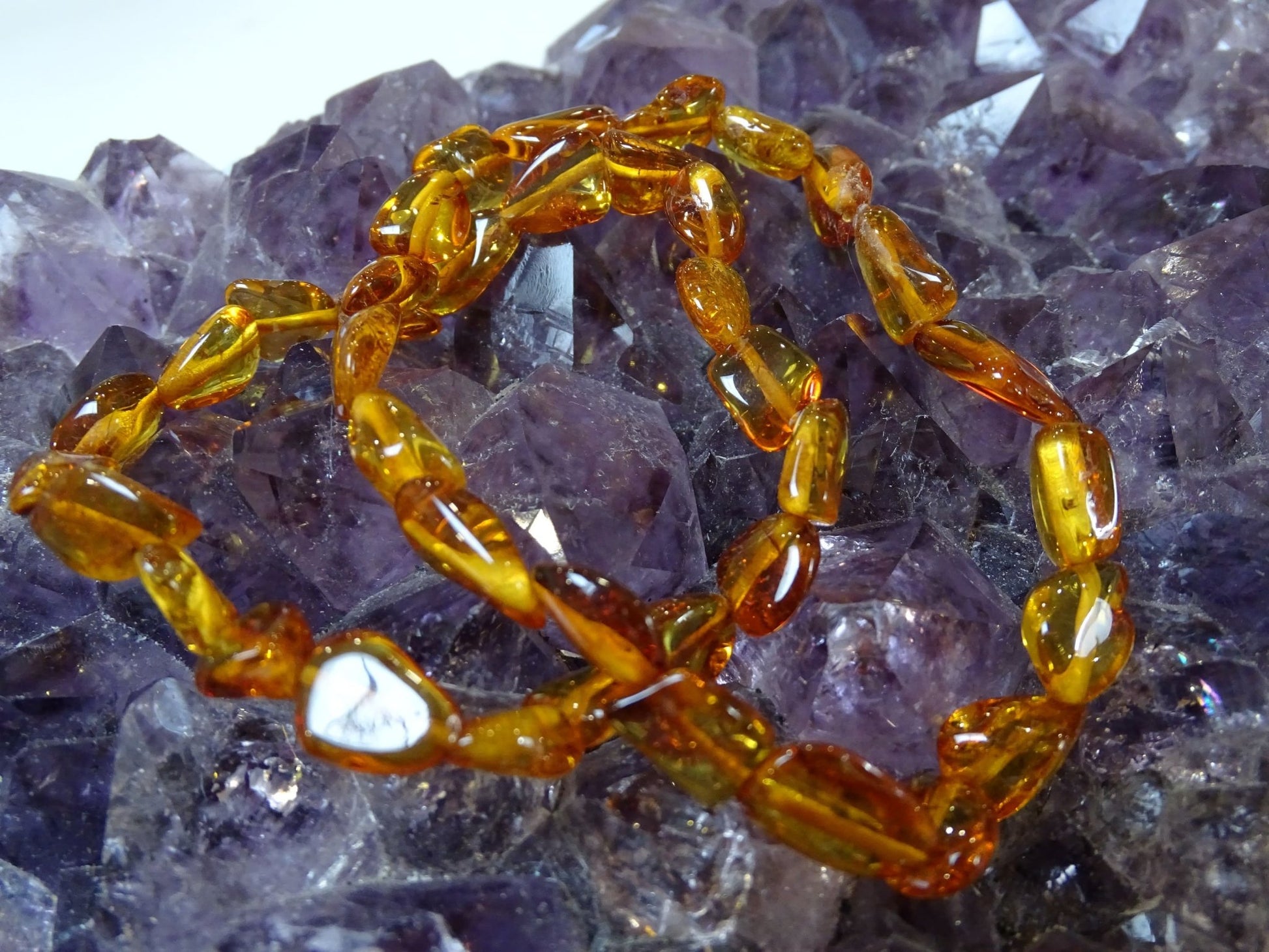Bracelet Ambre - Bracelets - Colibri Minéraux et Bien-être
