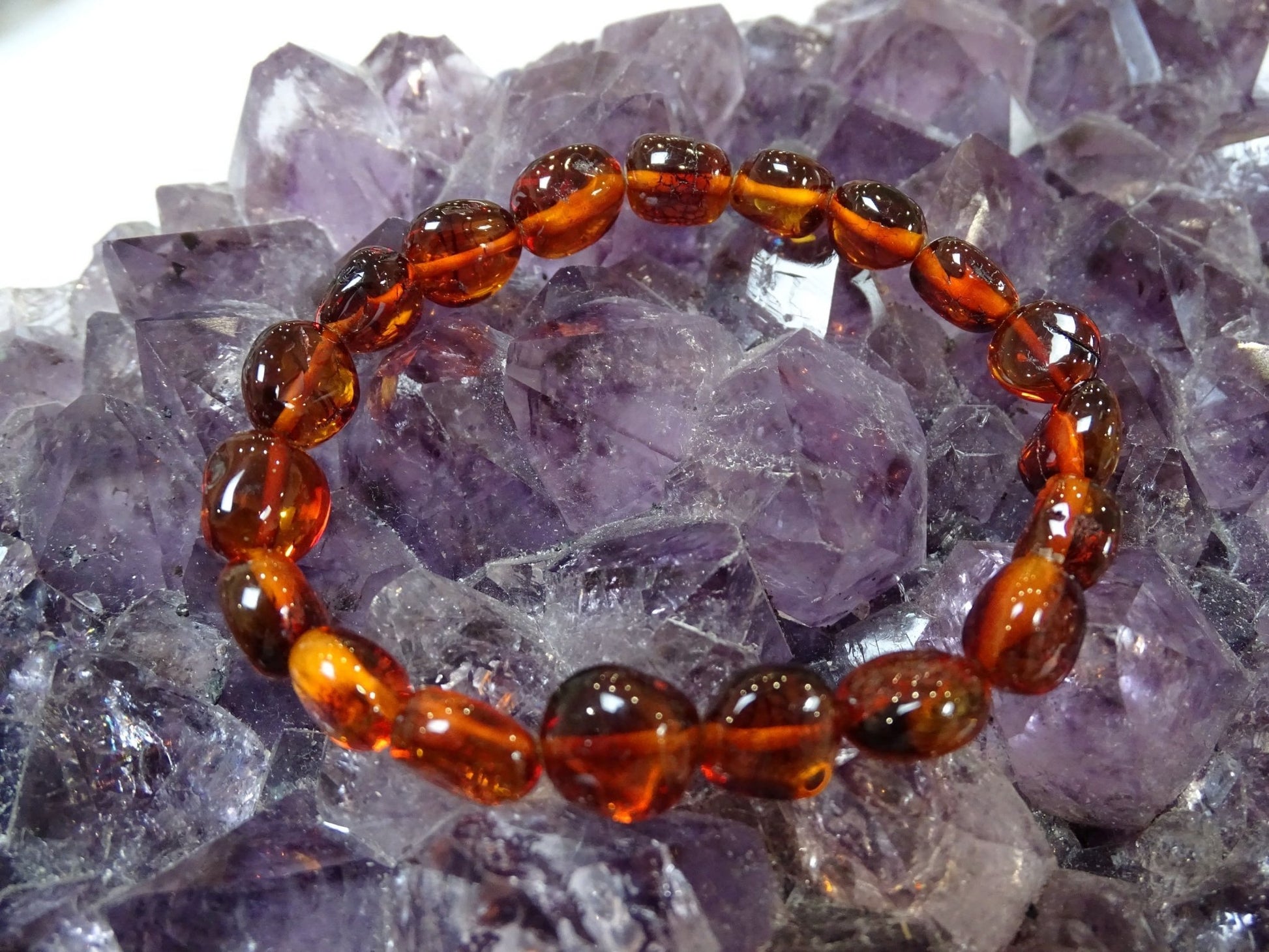 Bracelet Ambre - Bracelets - Colibri Minéraux et Bien-être