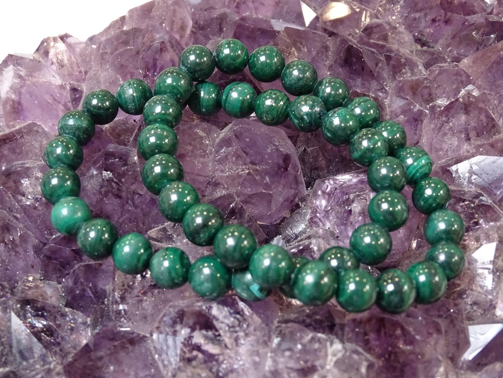 Bracelet Malachite - Bracelets - Colibri Minéraux et Bien-être