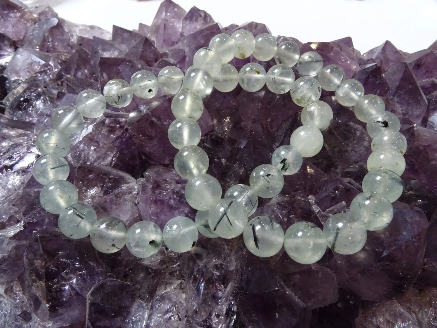 Bracelet Prehnite - Bracelets - Colibri Minéraux et Bien-être