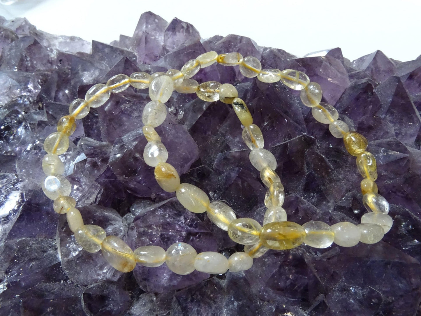Bracelet Quartz Rutile - Bracelets - Colibri Minéraux et Bien-être