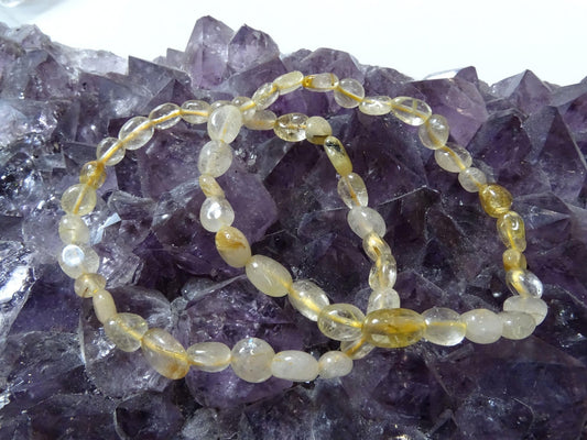 Bracelet Quartz Rutile - Bracelets - Colibri Minéraux et Bien-être