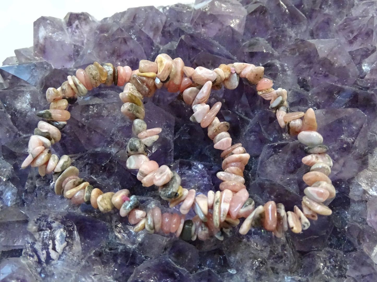 Bracelet Rhodochrosite - Bracelets - Colibri Minéraux et Bien-être