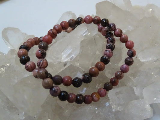 Bracelet Rhodonite - Bracelets - Colibri Minéraux et Bien-être
