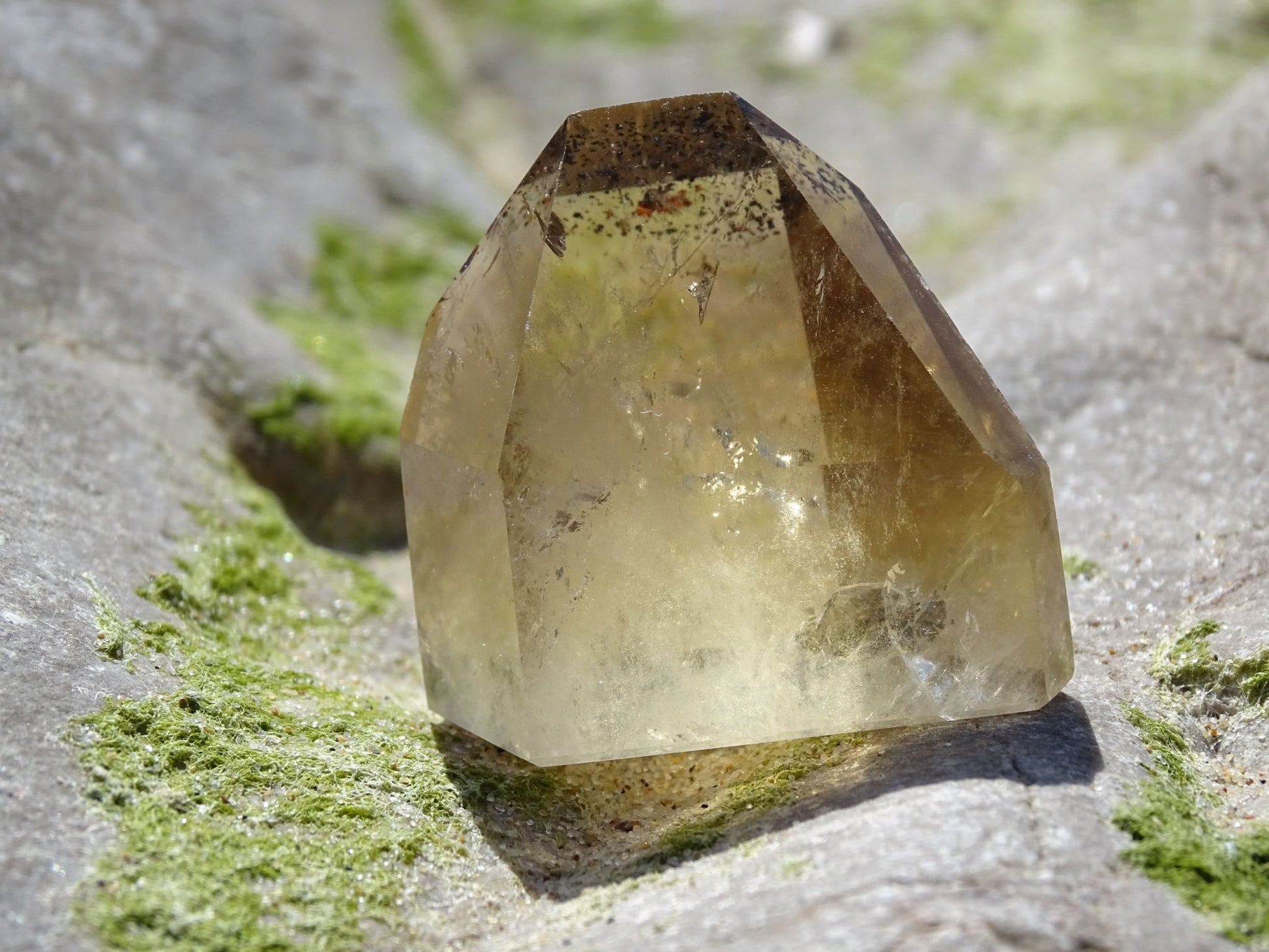 Citrine traces d'hématite - Cristaux - Colibri Minéraux et Bien-être