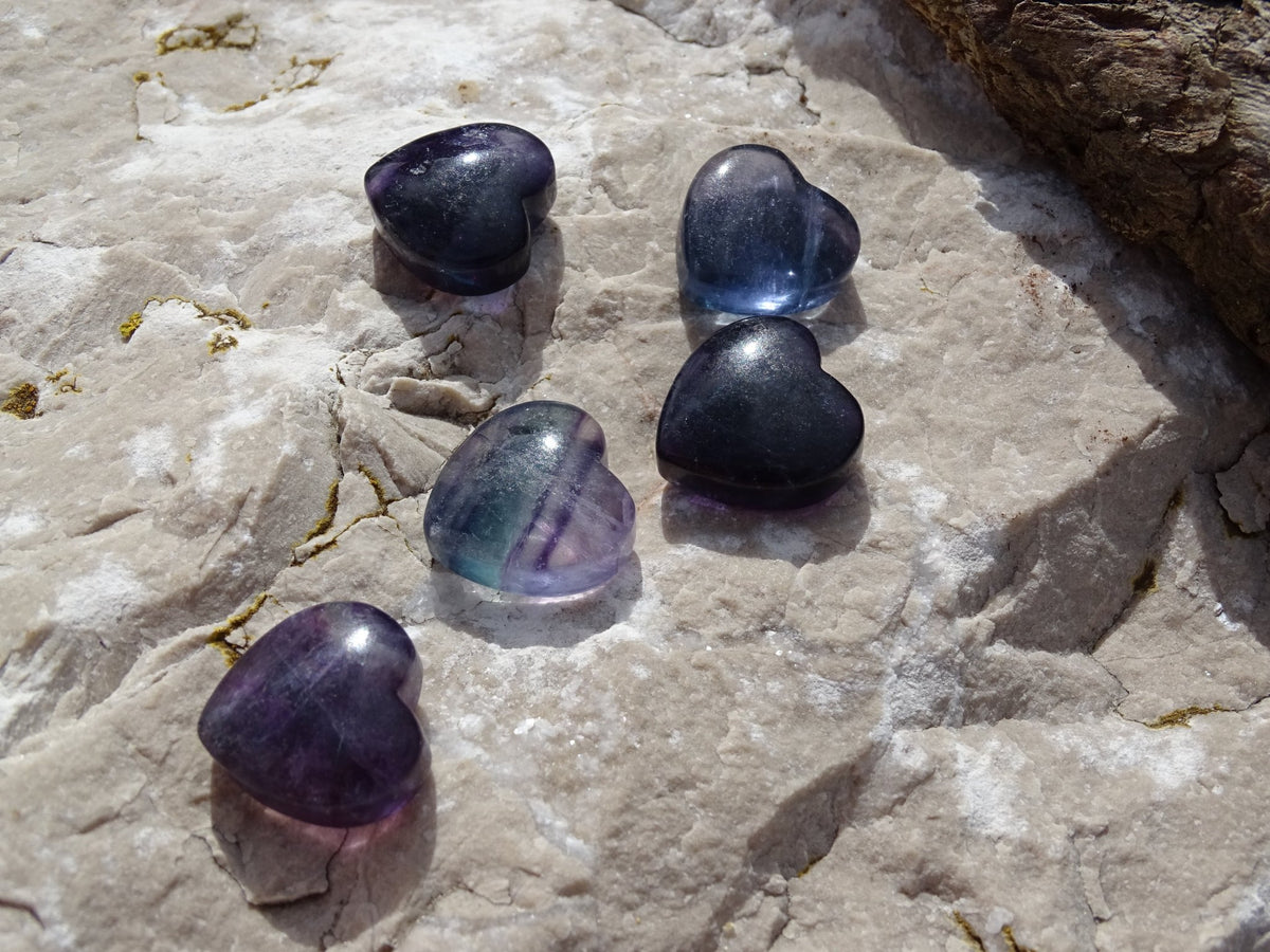 Fluorite Coeur - Pierres - Colibri Minéraux et Bien-être