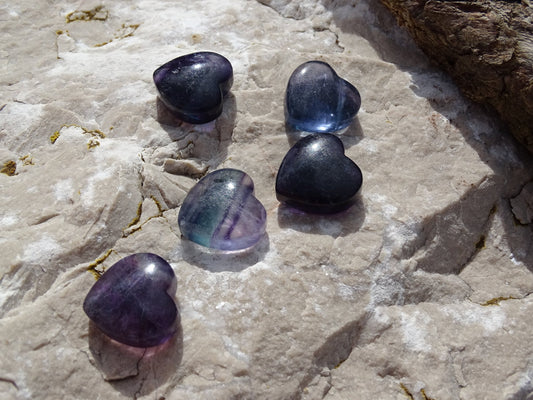 Fluorite Coeur - Pierres - Colibri Minéraux et Bien-être