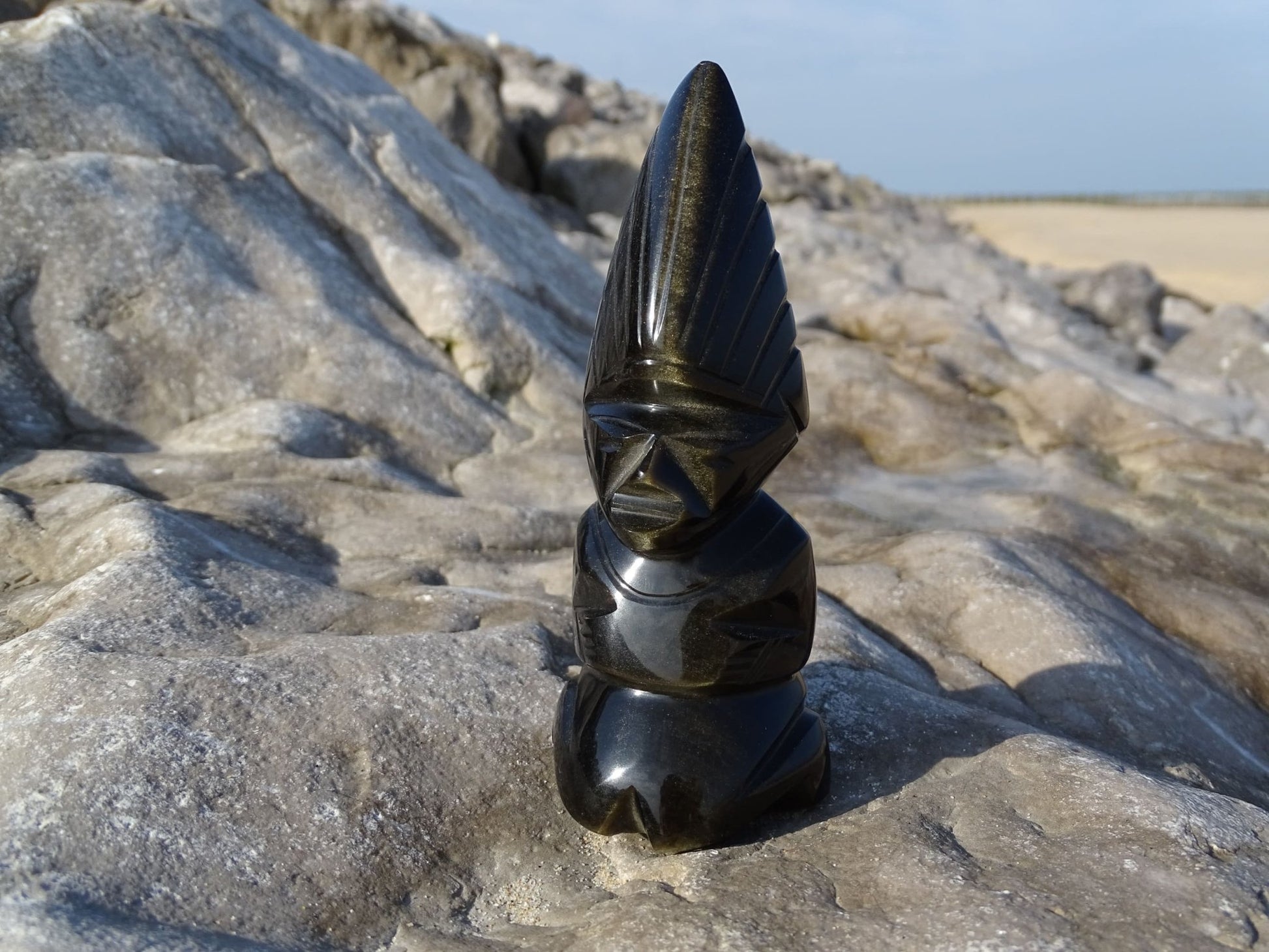 Obsidienne Dorée Aztèque - Pierres - Colibri Minéraux et Bien-être