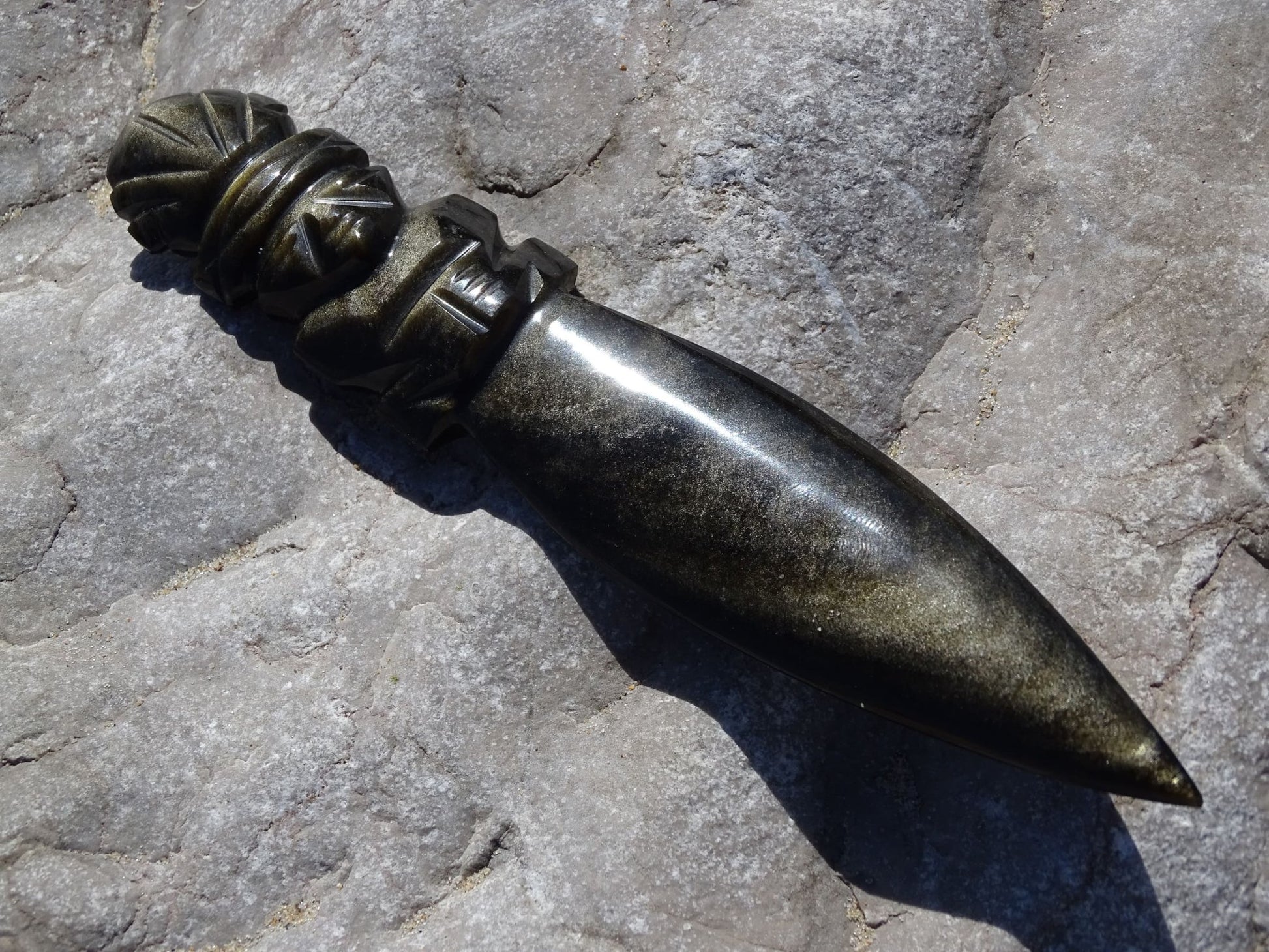 Obsidienne Dorée Aztèque Couteau - Pierres - Colibri Minéraux et Bien-être