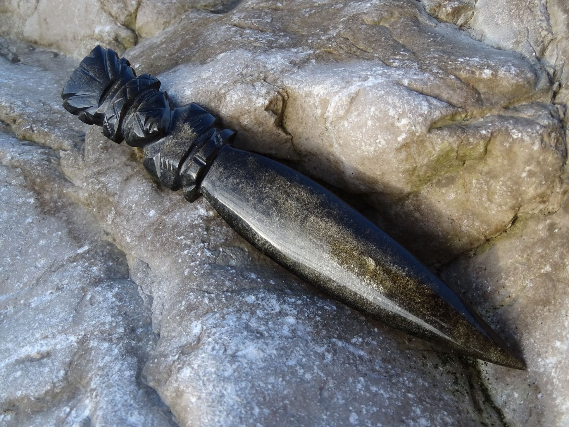Obsidienne Dorée Aztèque Couteau - Pierres - Colibri Minéraux et Bien-être