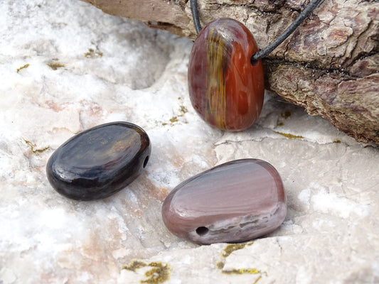 Pendentif Bois Fossile - Pendentifs - Colibri Minéraux et Bien-être