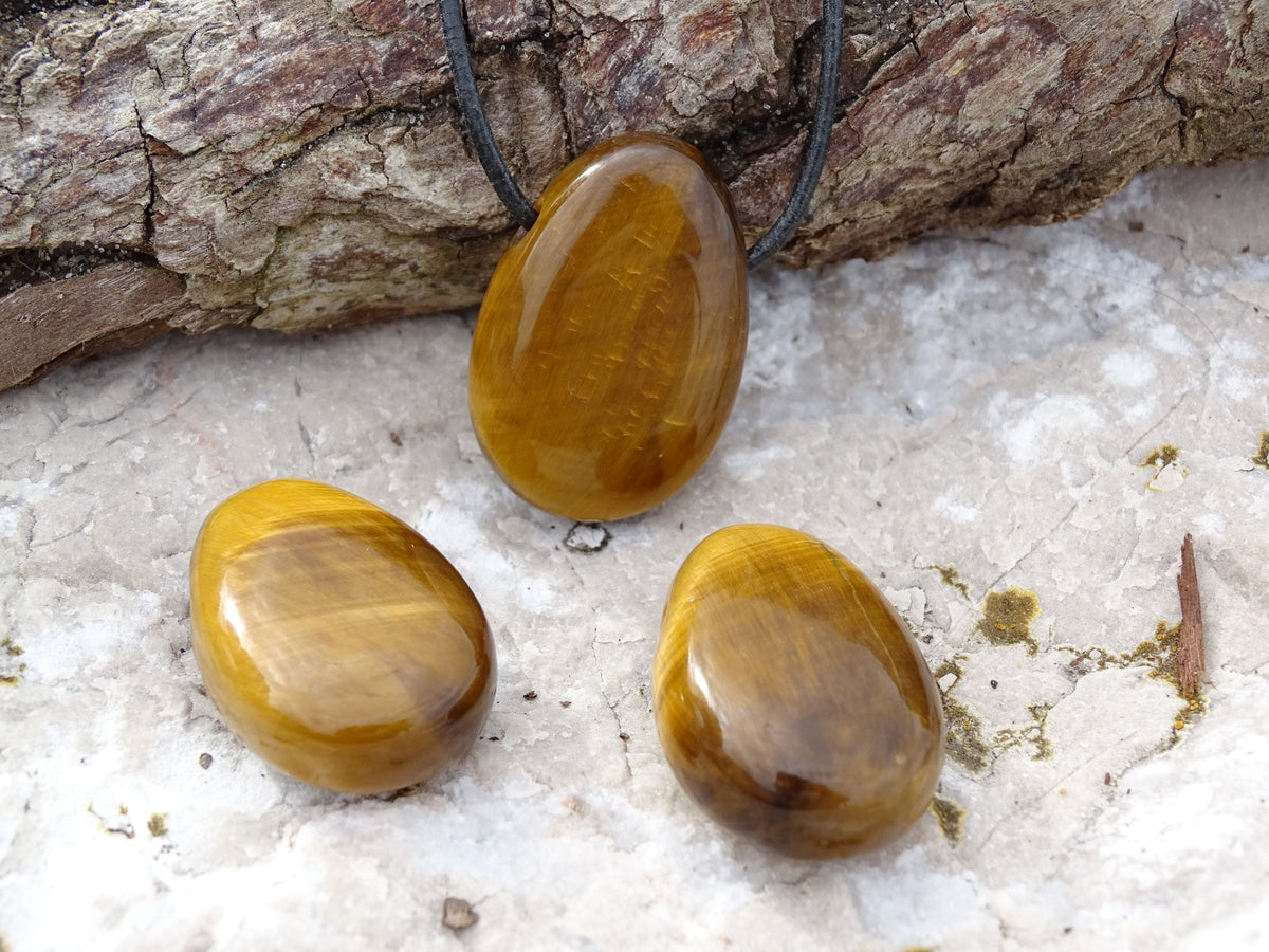 Pendentif Oeil de Tigre - Pendentifs - Colibri Minéraux et Bien-être