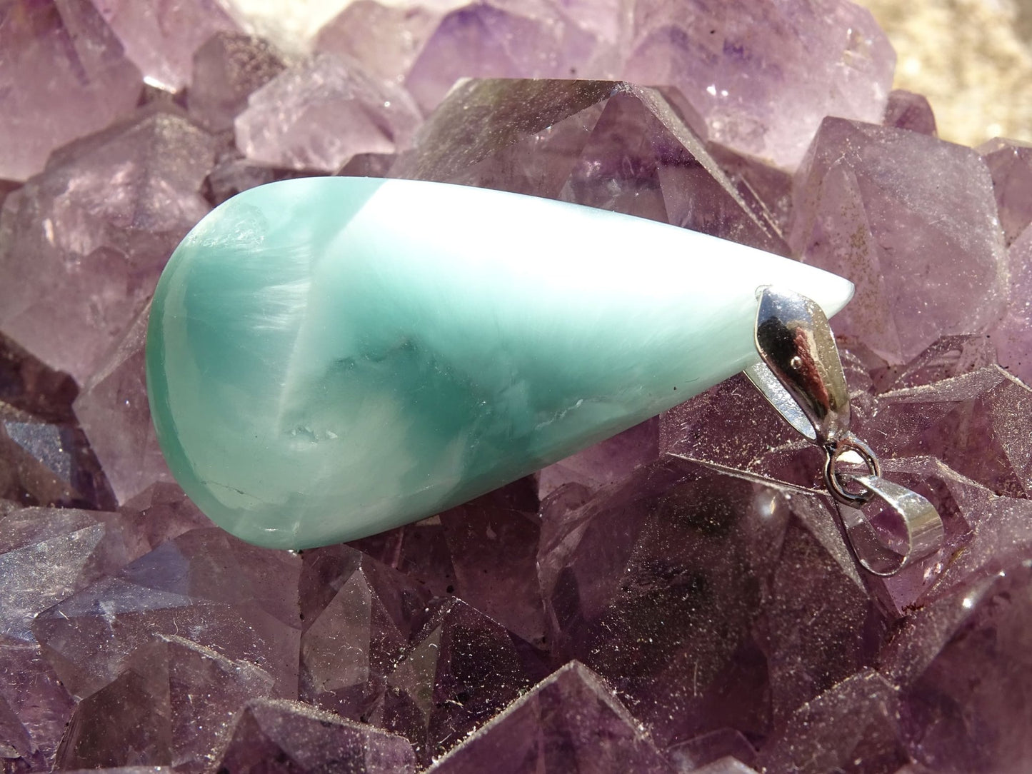 Pendentif Hémimorphite - Pendentifs - Colibri Minéraux et Bien-être