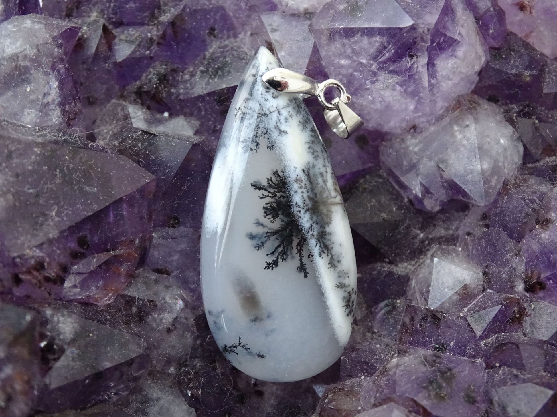 Pendentif Agate Dendritique - Pendentifs - Colibri Minéraux et Bien-être