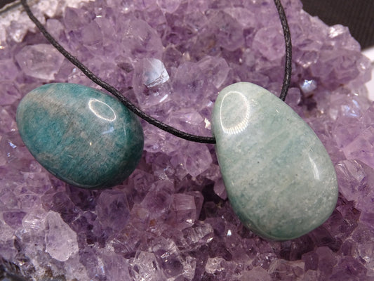 Pendentif Amazonite - Pendentifs - Colibri Minéraux et Bien-être