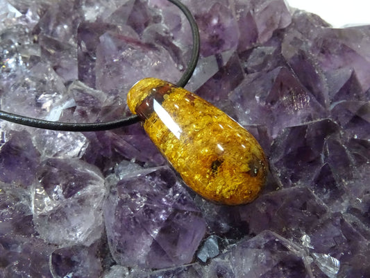 Pendentif Ambre - Pendentifs - Colibri Minéraux et Bien-être