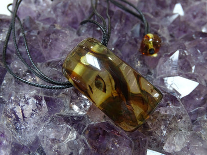 Pendentif Ambre - Pendentifs - Colibri Minéraux et Bien-être