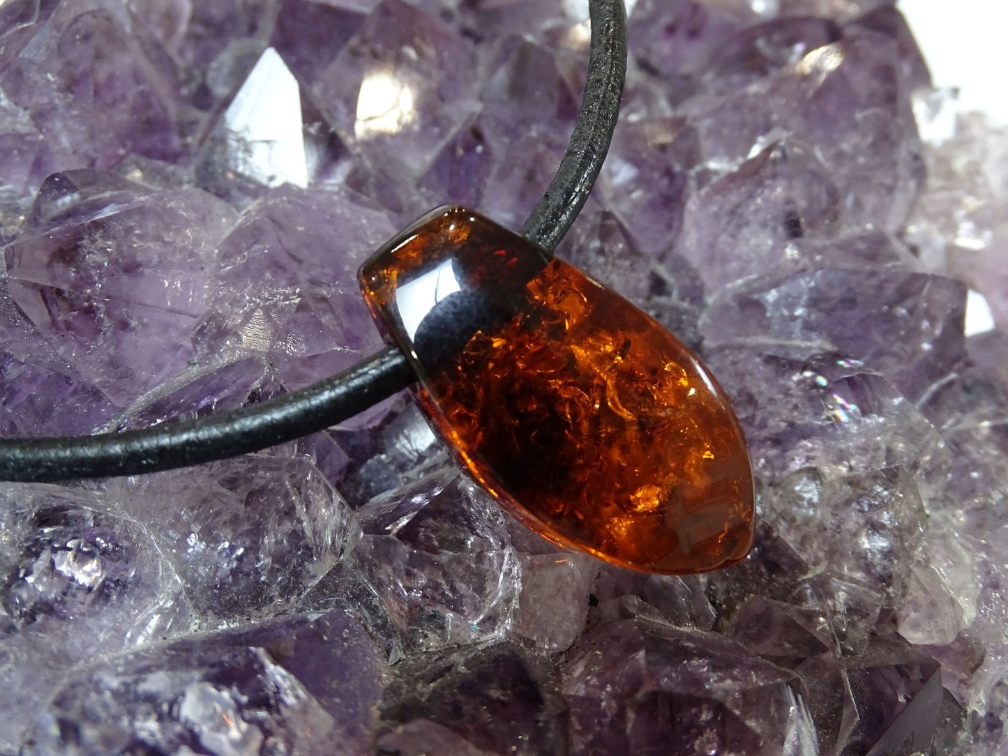 Pendentif Ambre - Pendentifs - Colibri Minéraux et Bien-être