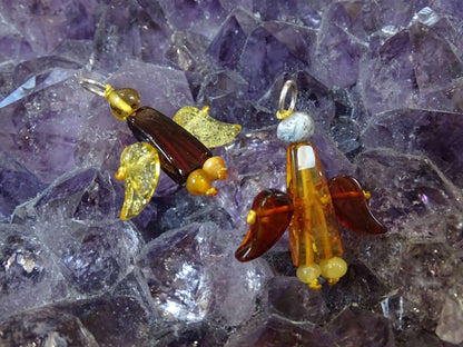 Pendentif Ambre Ange - Pendentifs - Colibri Minéraux et Bien-être