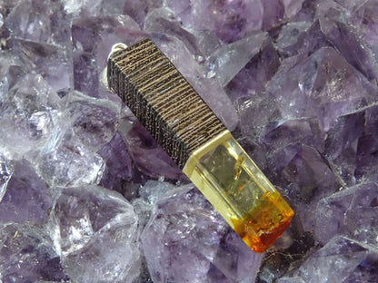 Pendentif Ambre Bois - Pendentifs - Colibri Minéraux et Bien-être