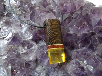 Pendentif Ambre Bois - Pendentifs - Colibri Minéraux et Bien-être