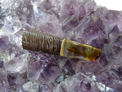 Pendentif Ambre Bois - Pendentifs - Colibri Minéraux et Bien-être