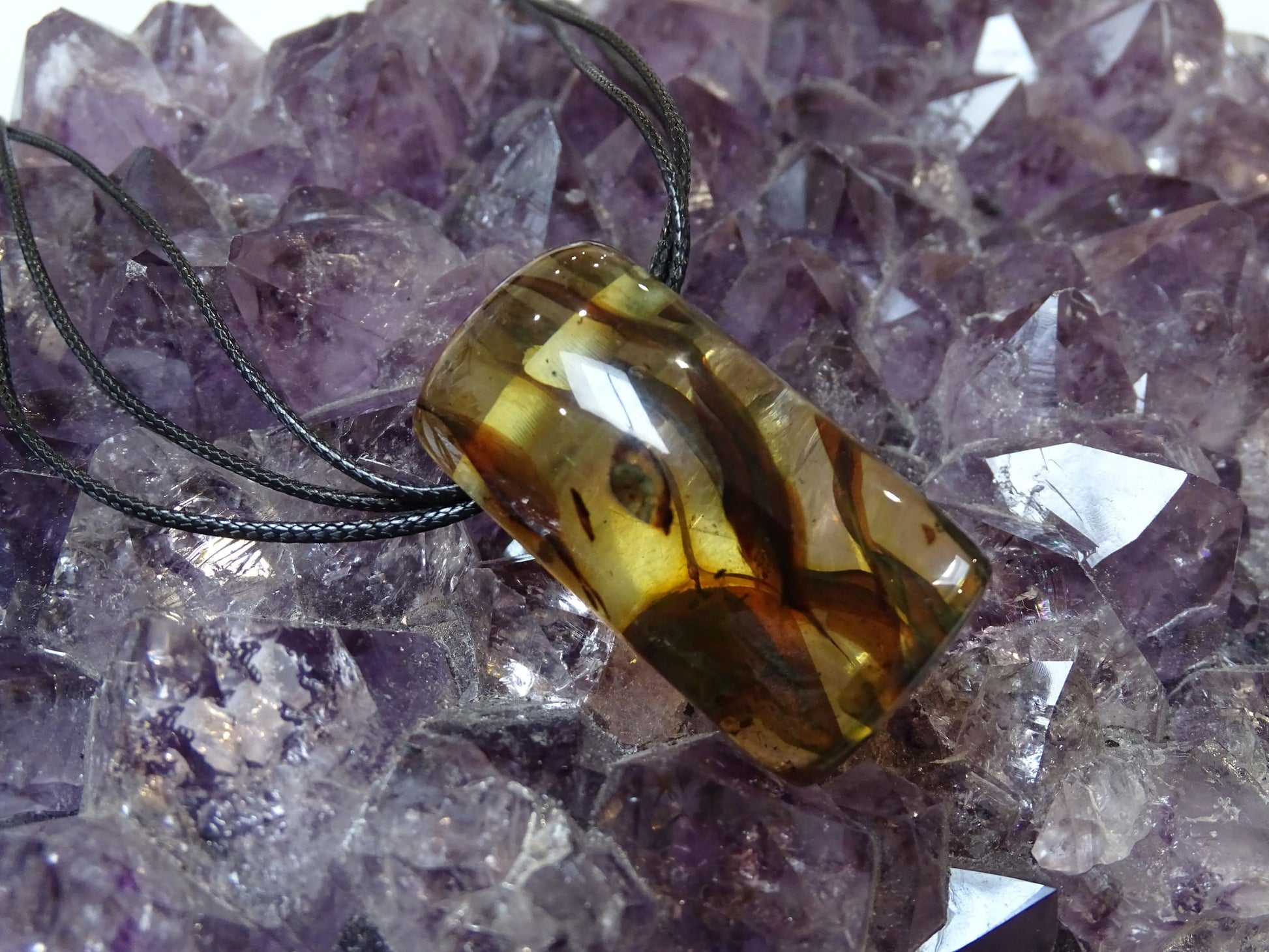 Pendentif Ambre - Pendentifs - Colibri Minéraux et Bien-être