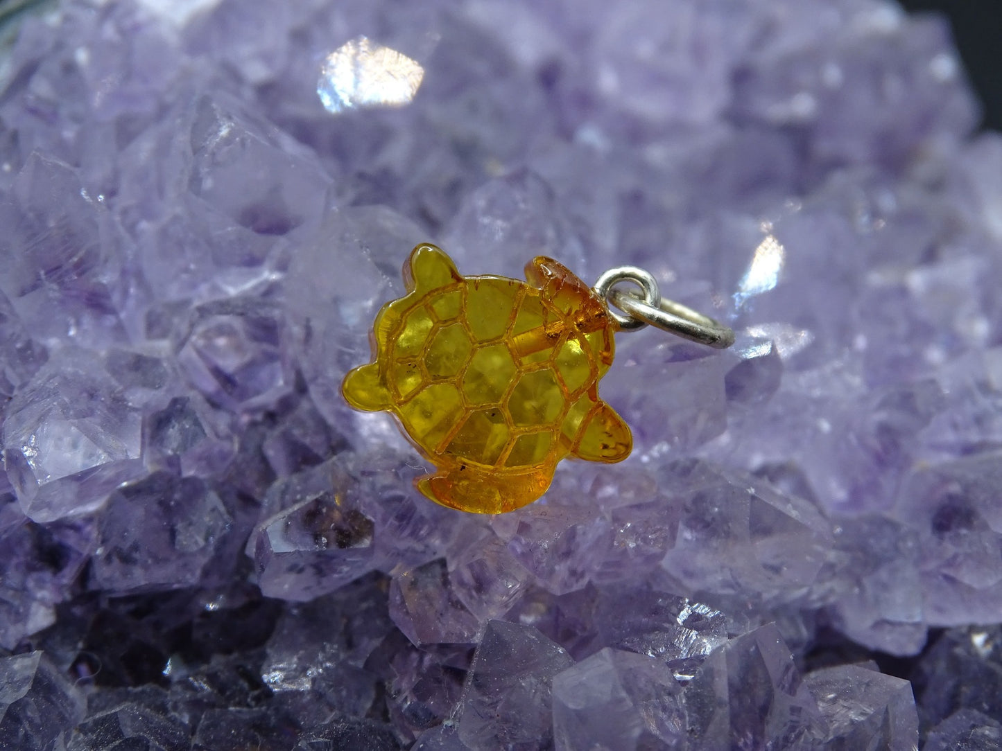 Pendentif Ambre Tortue - Pendentifs - Colibri Minéraux et Bien-être