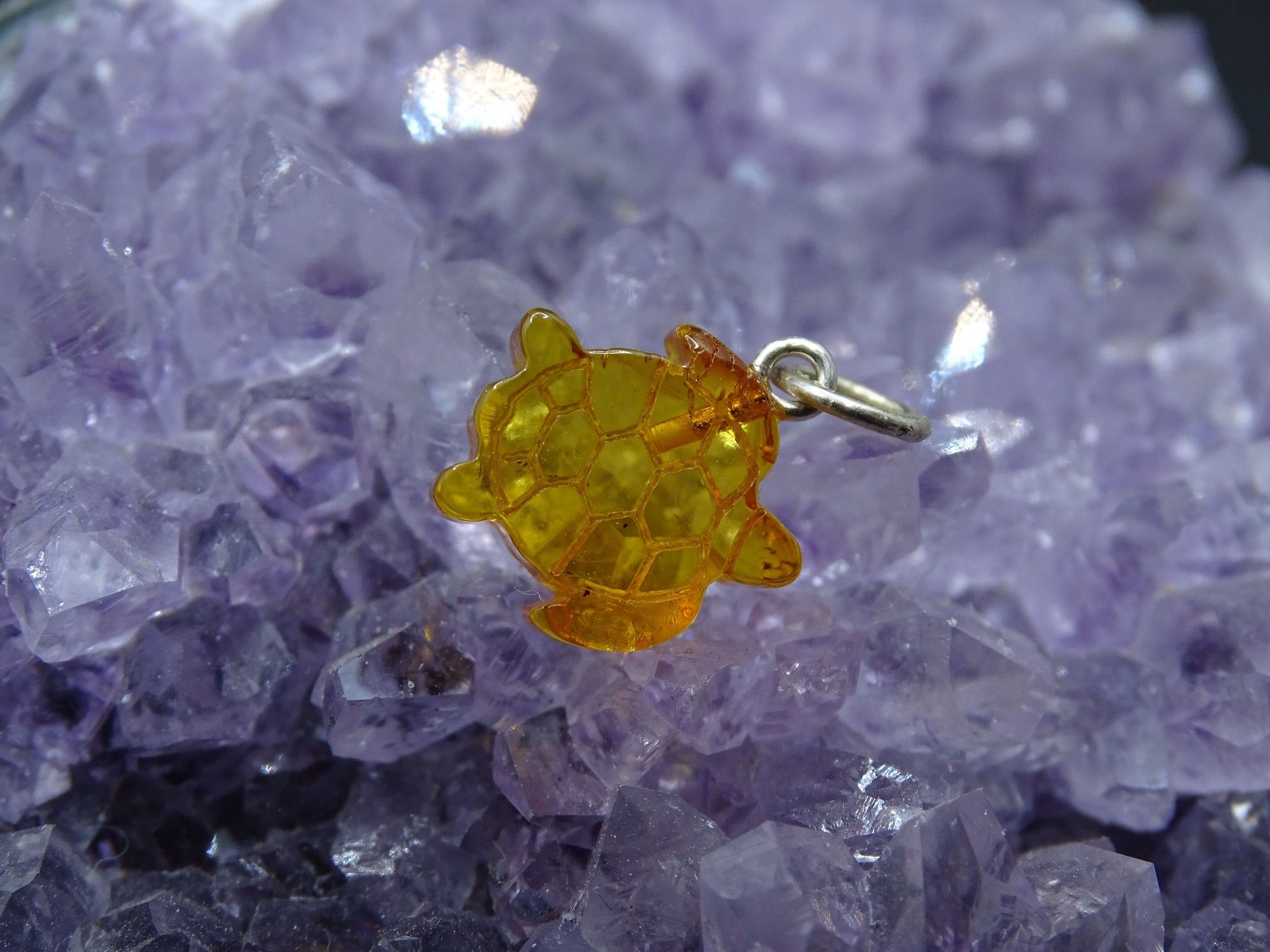 Pendentif Ambre Tortue - Pendentifs - Colibri Minéraux et Bien-être