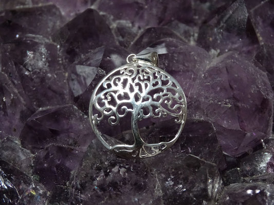 Pendentif Argent 925 Arbre de Vie - Pendentifs - Colibri Minéraux et Bien-être