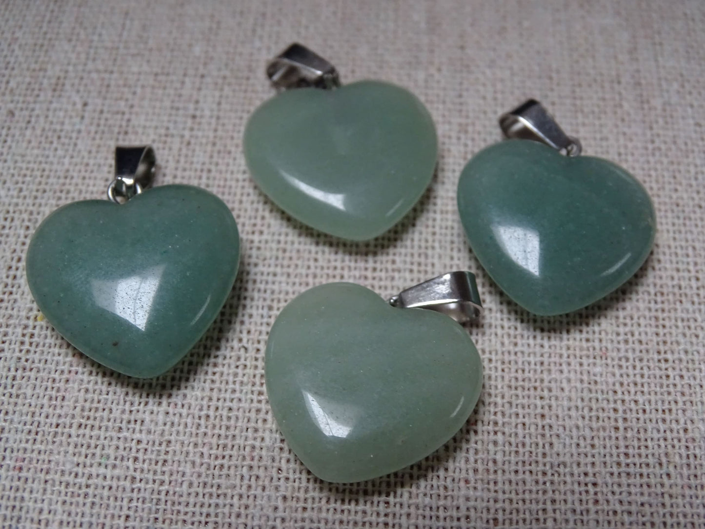 Pendentif Aventurine Verte Coeur - Pendentifs - Colibri Minéraux et Bien-être