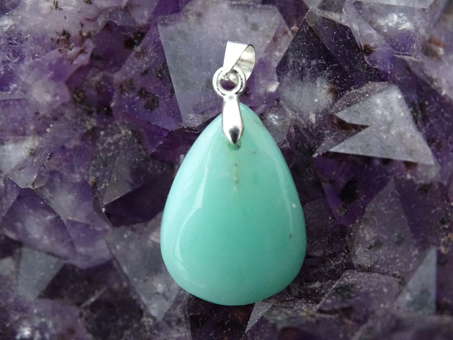 Pendentif Chrysoprase - Pendentifs - Colibri Minéraux et Bien-être