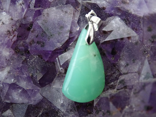 Pendentif Chrysoprase - Pendentifs - Colibri Minéraux et Bien-être