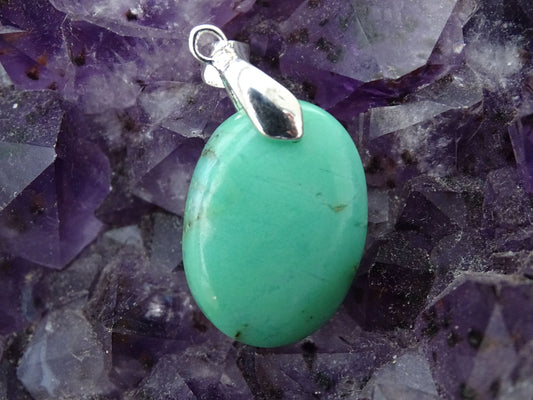 Pendentif Chrysoprase - Pendentifs - Colibri Minéraux et Bien-être
