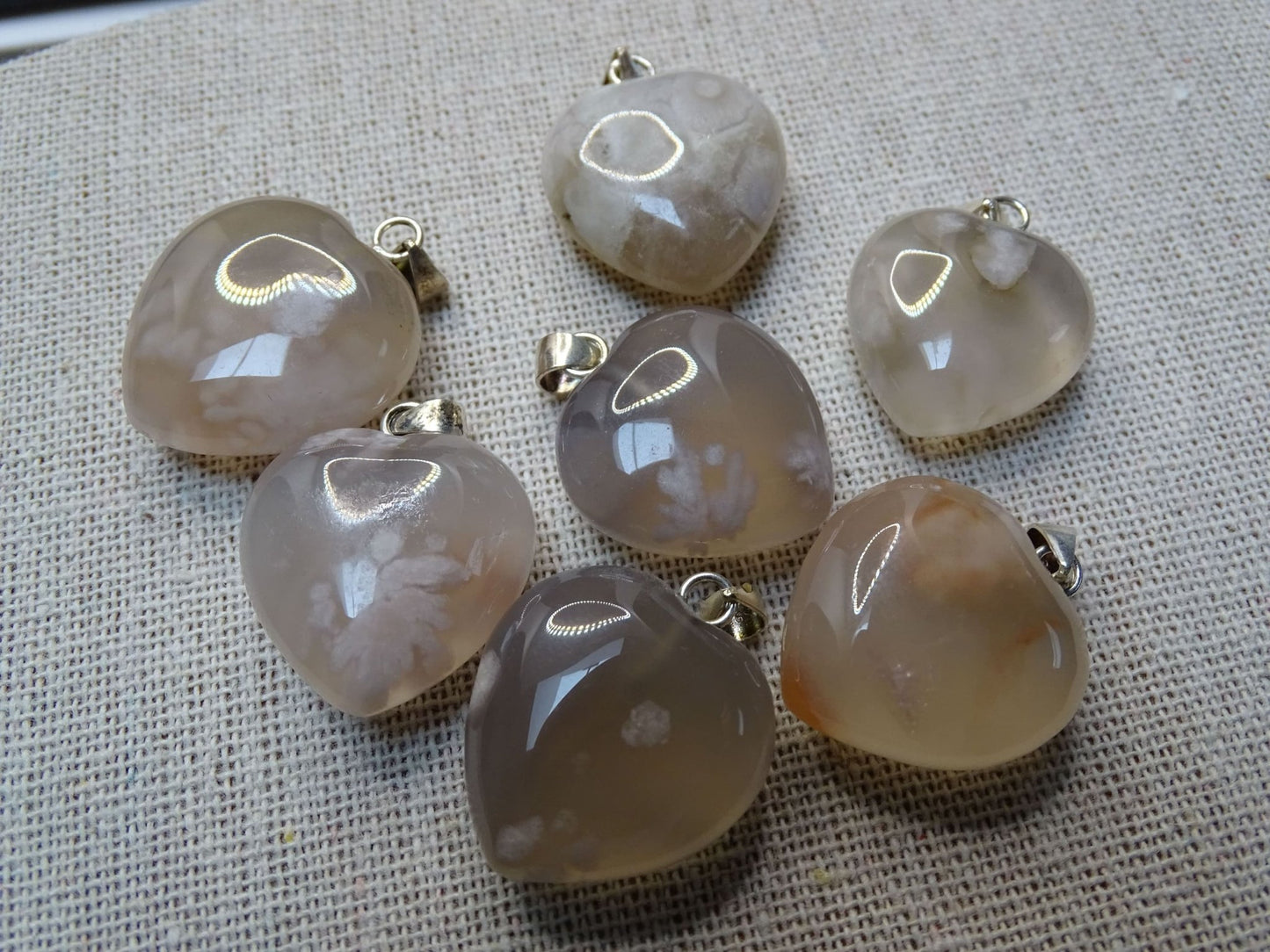 Pendentif Agate Sakura - Pendentifs - Colibri Minéraux et Bien-être