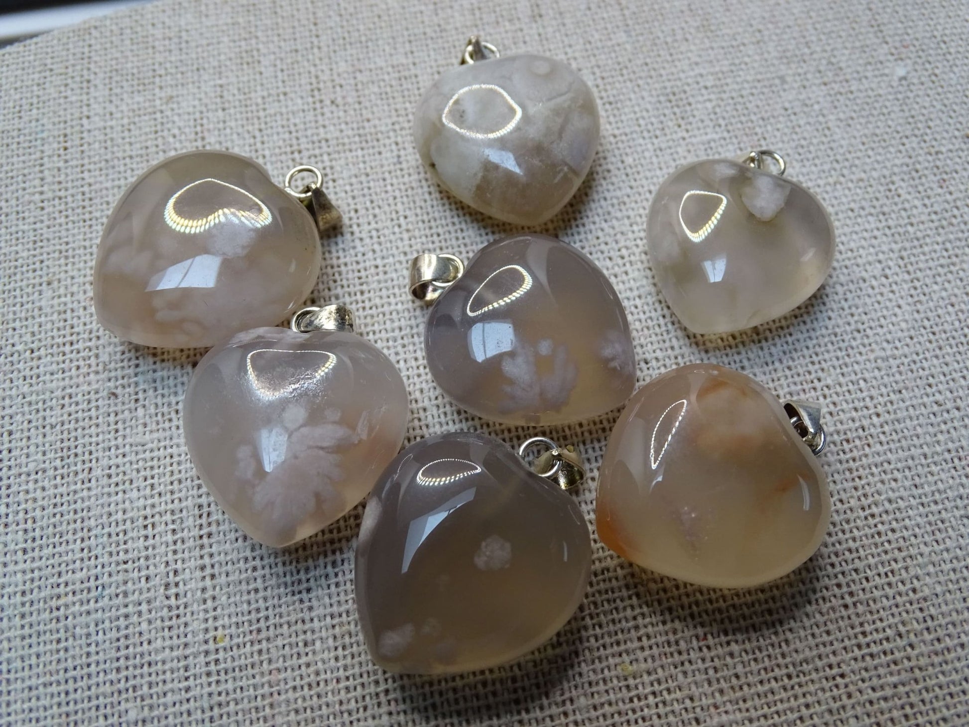 Pendentif Agate Sakura - Pendentifs - Colibri Minéraux et Bien-être